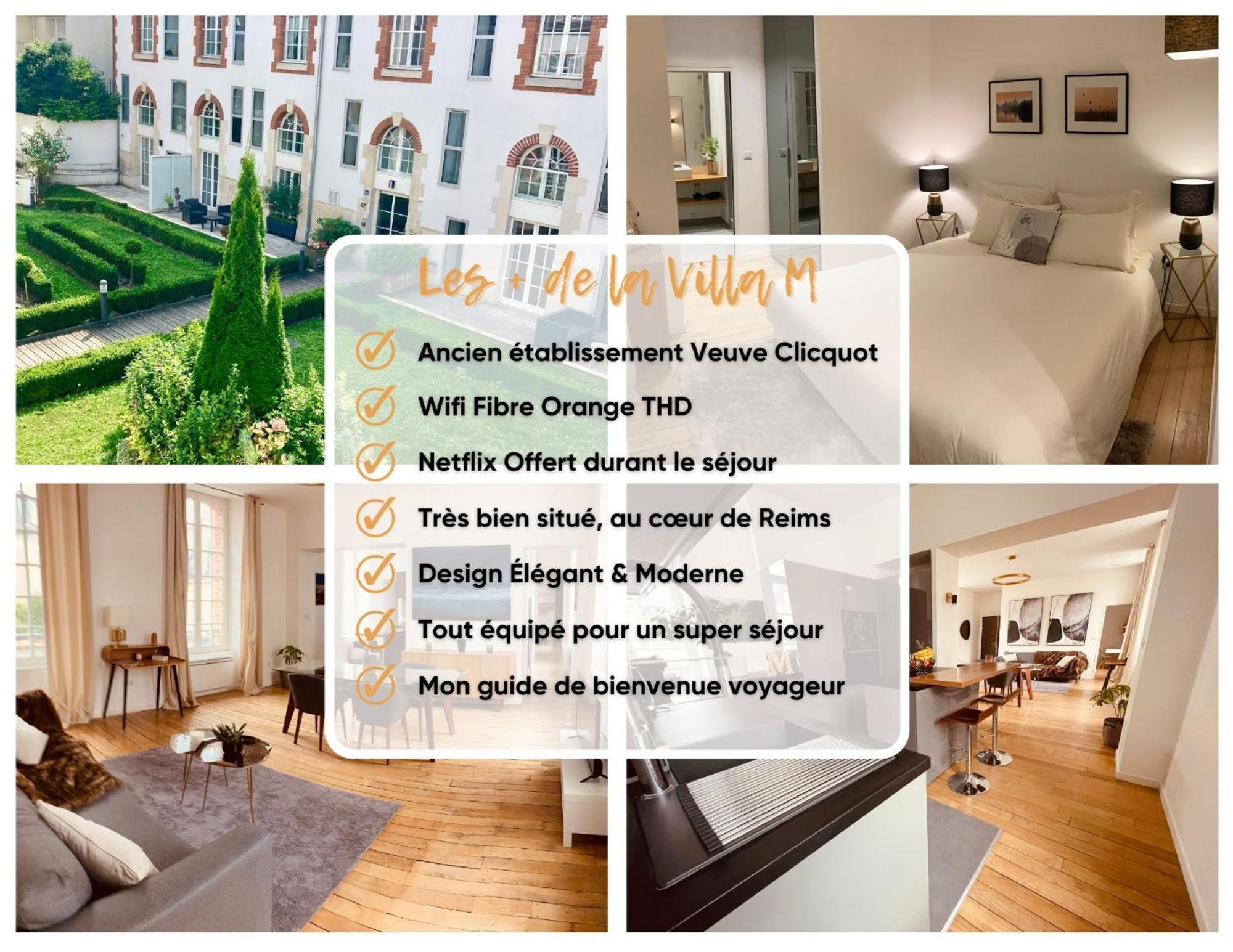 Apartment So Guest- Luxueux Appartement, Ancienne Maison De Champagne Proche Cathedrale *